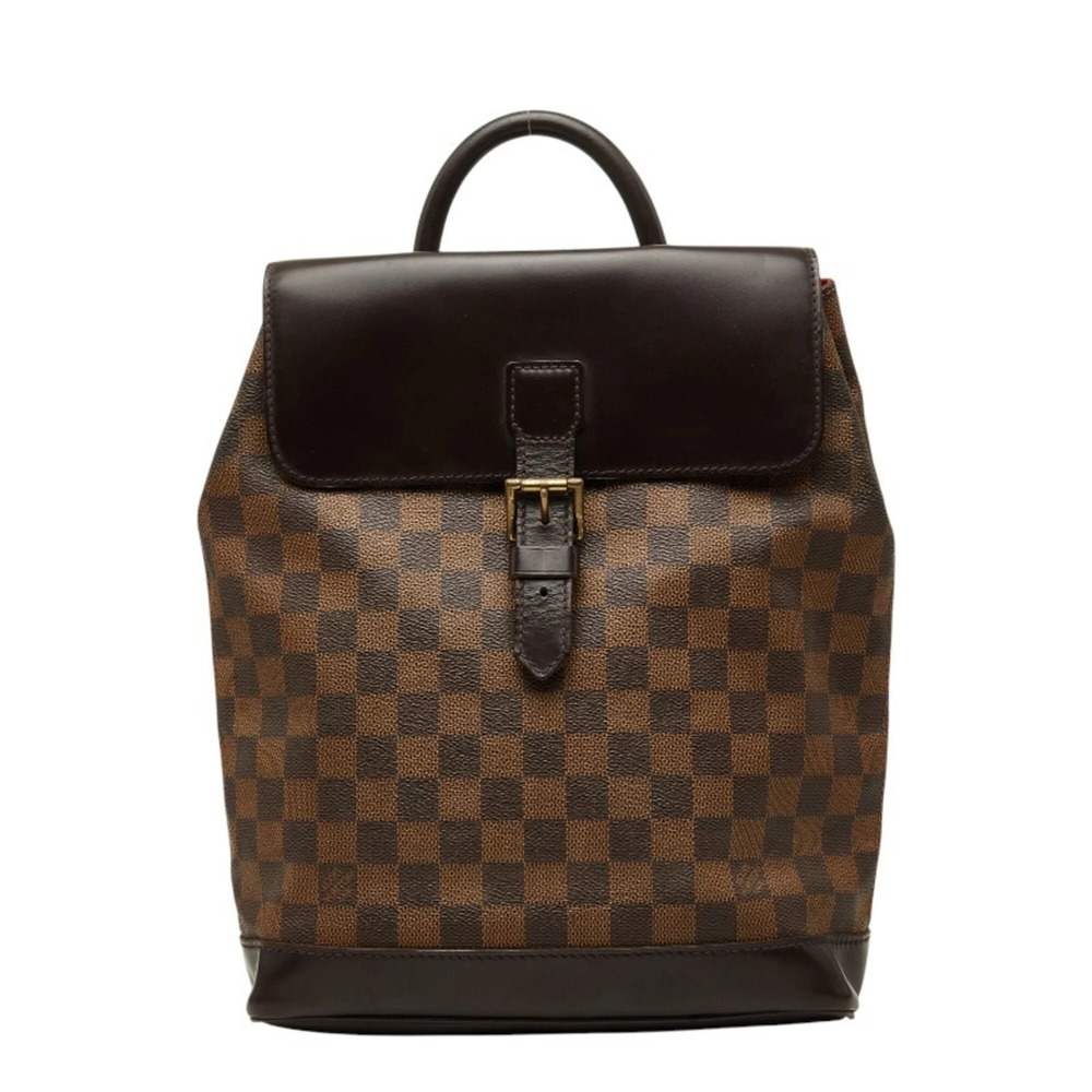 Louis Vuitton Damier Soho Backpack N51132 Brown Leather Women's LOUIS VUITTON
